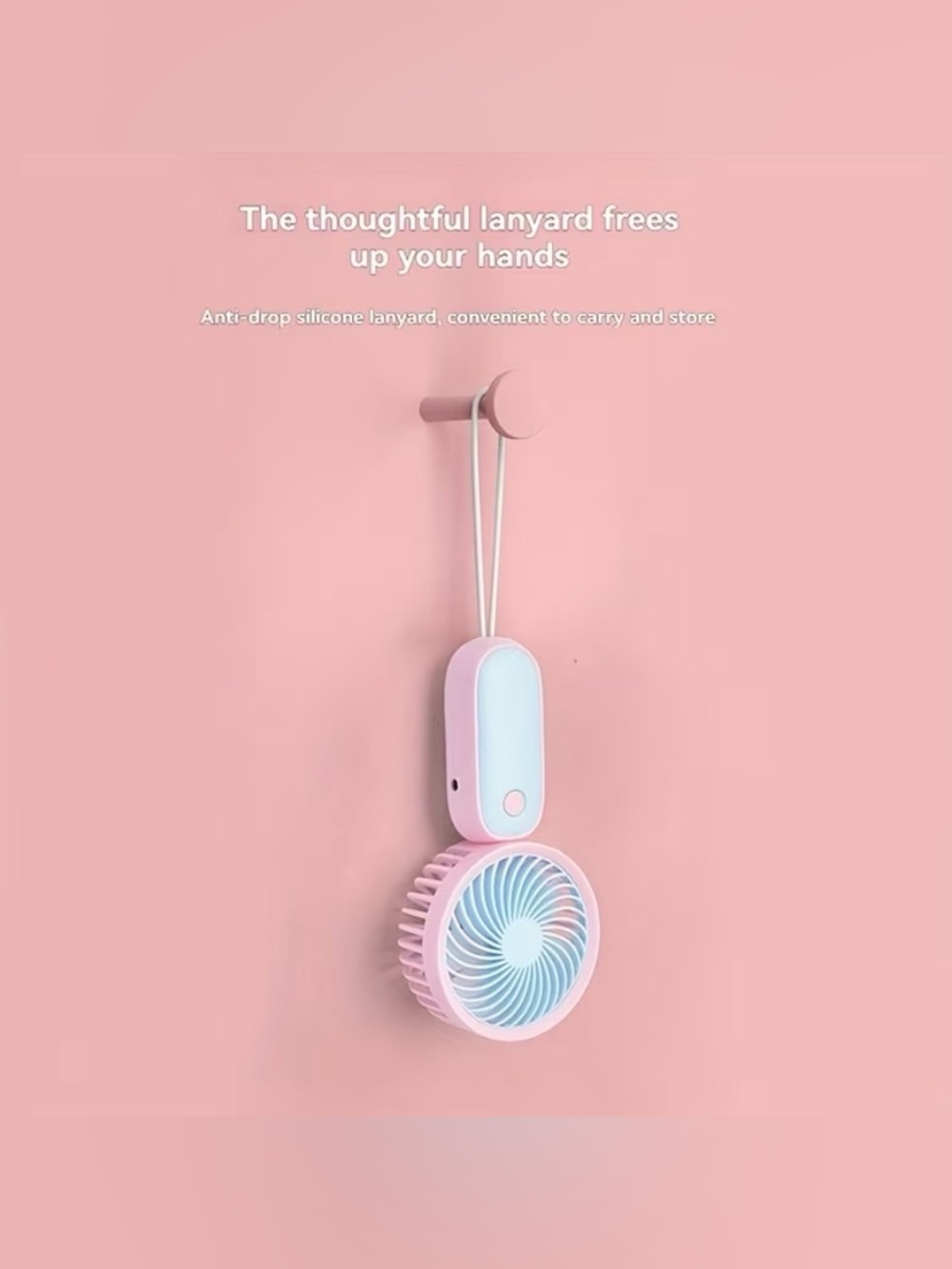 Mini hand held rechargeable fan - 2 Pc - Picture 4 of 7